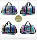 Iridescent Pearl Gym Bag ,Holographic Shiny