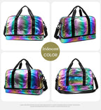 Iridescent Pearl Gym Bag ,Holographic Shiny