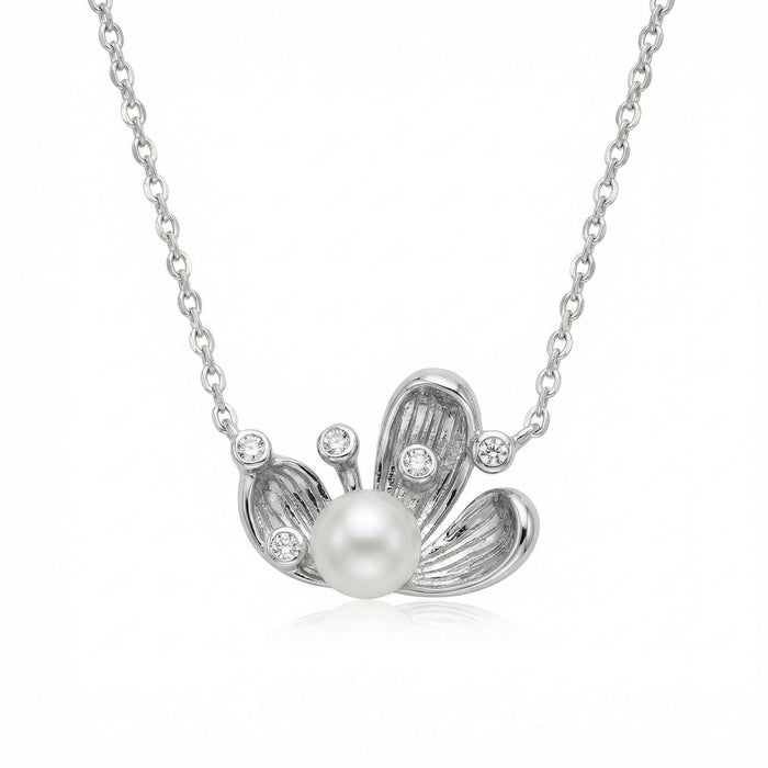 925 Sterling Silver Elegant Sterling Silver Pearl
