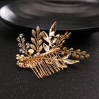 New Handmade Hairband Gold Leaf Headdress Bridal