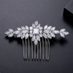 S925 Pure Silver Moissanite  New Bride Hair Comb