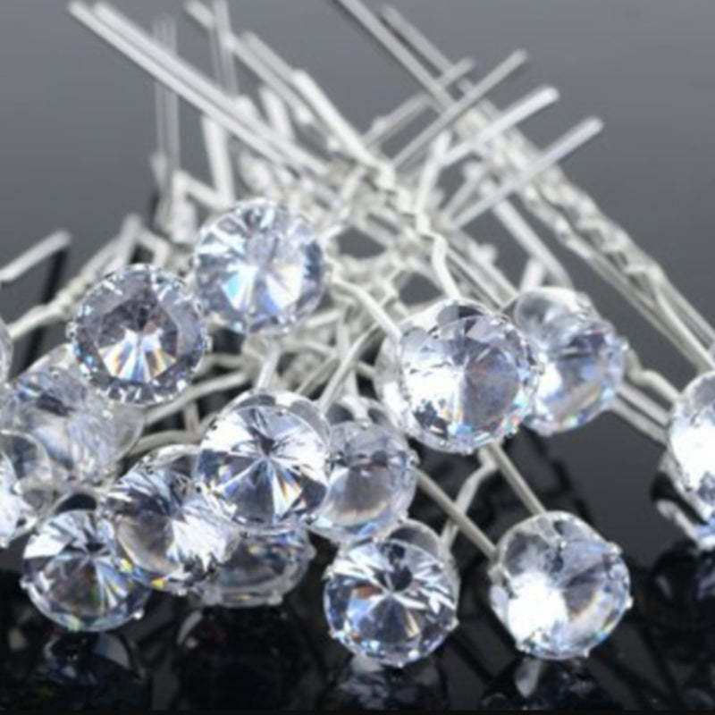 Pearl Diamond Hairpin Set Headgear
