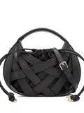 Woven Hollow-out Single-shoulder Crossbody Bag