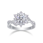Hidden Poetry - A Wedding Ring Set With 1-carat
