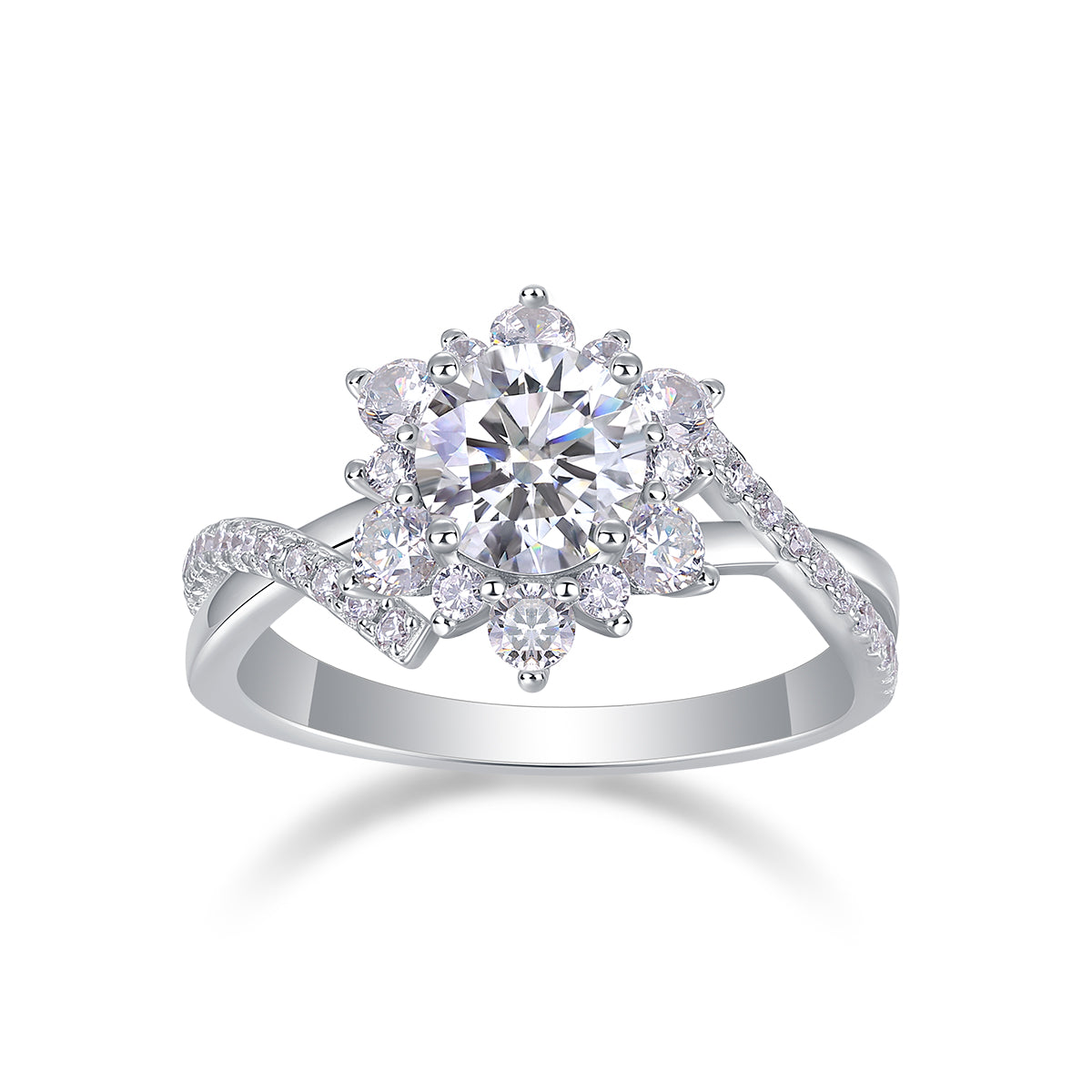 Hidden Poetry - A Wedding Ring Set With 1-carat