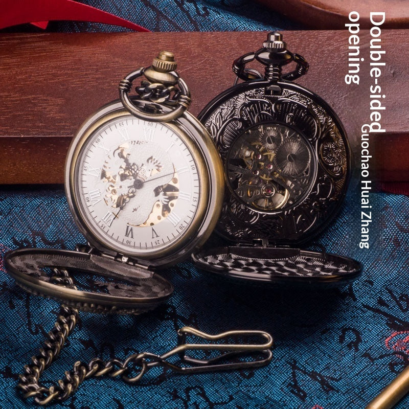Chinese Dragon Mechanical  Pocket Watch