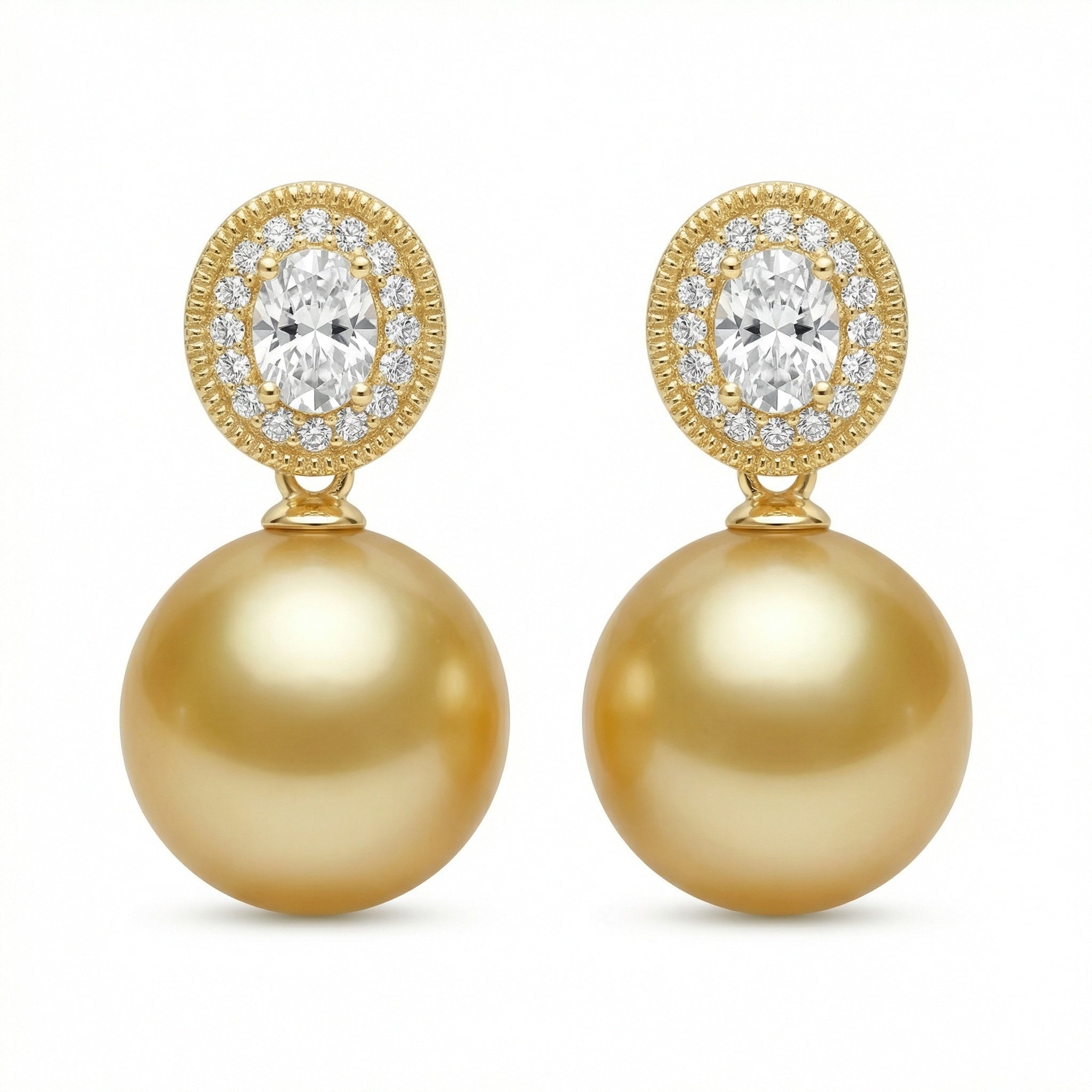 925 Sterling Silver Radiant Champagne South Sea Pearl