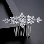 S925 Pure Silver Moissanite  New Bride Hair Comb