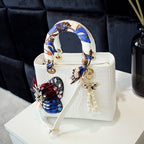 Chinese-style Butterfly Headdress With Diamonds And Colorful Rhinestones