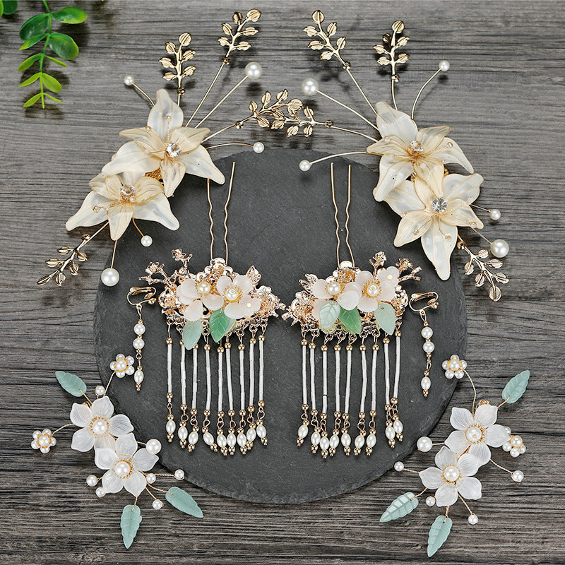Headdress Bride Chinese Tassel Phoenix Crown Wedding