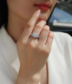 A Wedding Ring Set With  S925 Silver