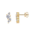Four-diamond  Stud Earrings Set S925 Silver