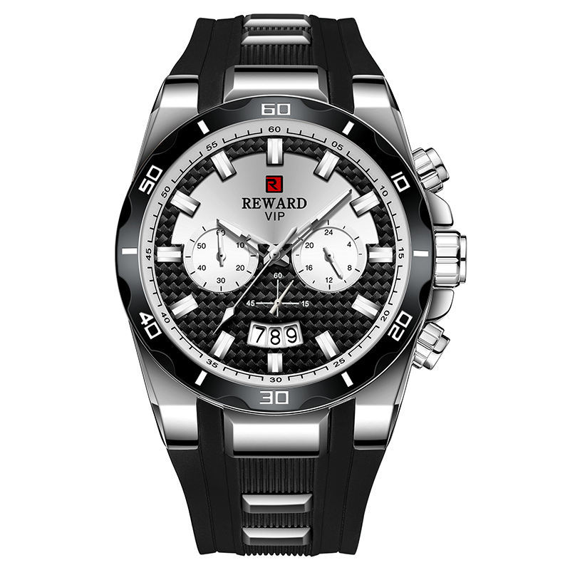 REWARD Mens Watch In Black And Gold With A Cool Design And Calendar Function