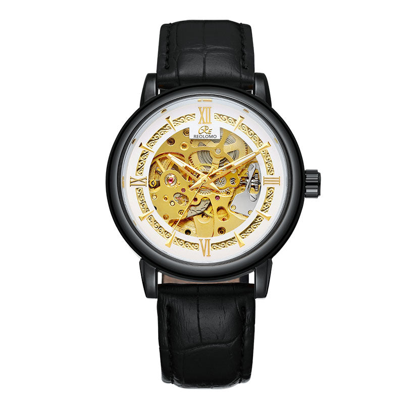 Mens Hollow-out Mechanical Watch