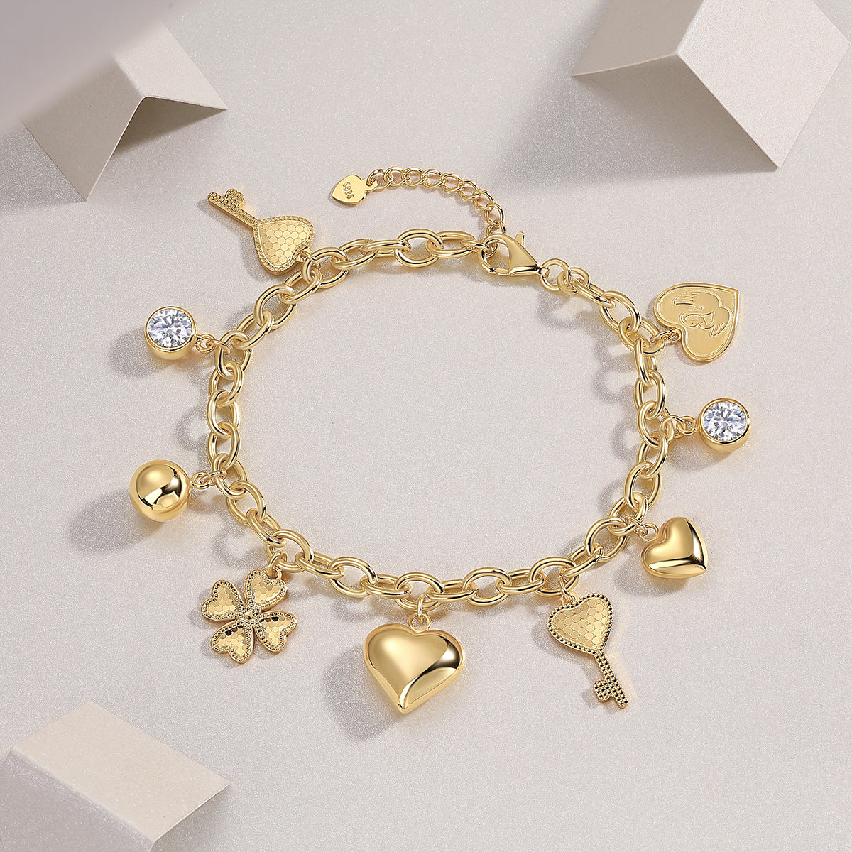 1-carat  Silver Bracelet  S925 Silver
