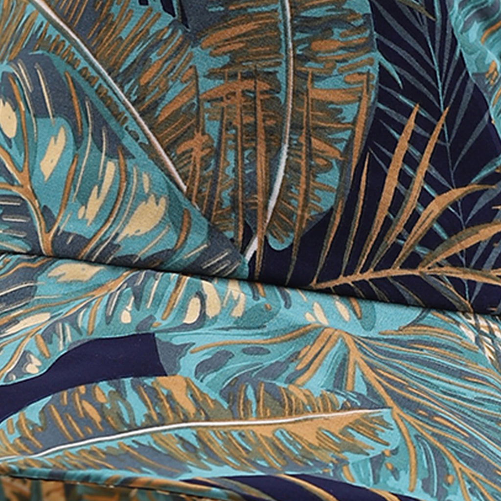 Printed Turtle-back Bamboo Wide-brimmed Hat
