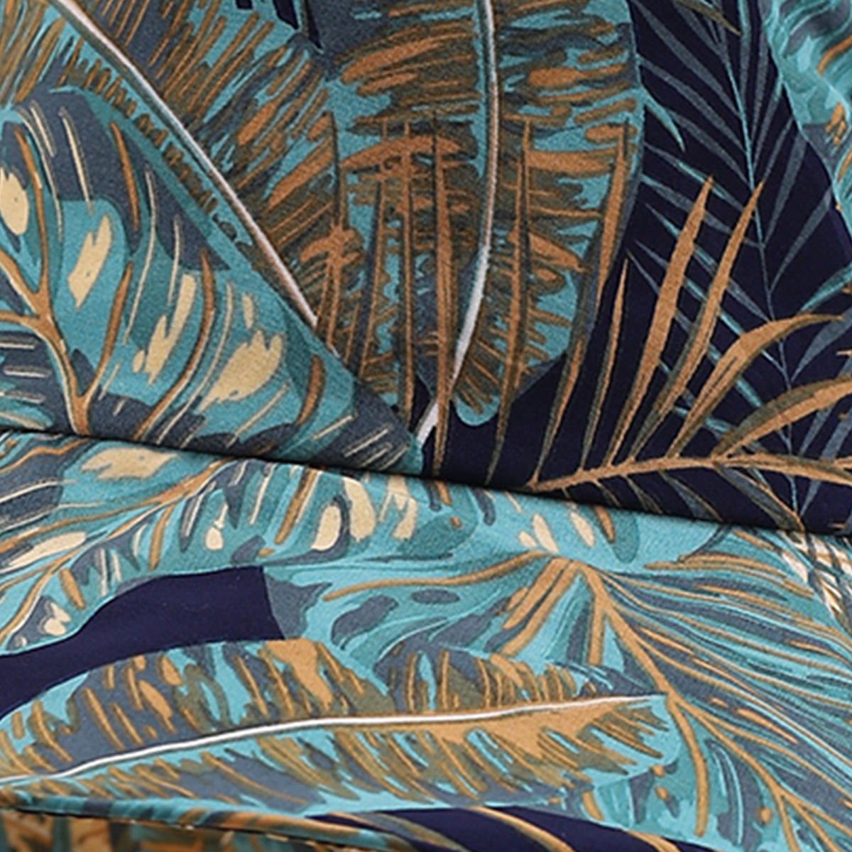 Printed Turtle-back Bamboo Wide-brimmed Hat