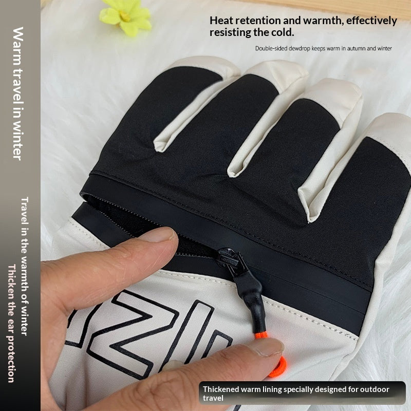 Ski Gloves For Men With Touchscreen Cold-proof And Windproof