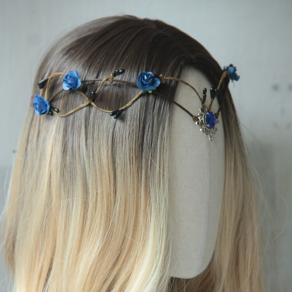 Leaf Water Drop Headband Female Headdress