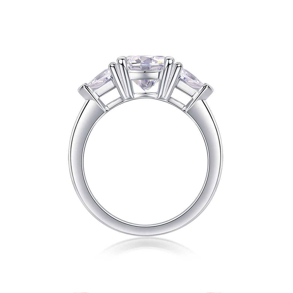 2-carat S925 Silver Diamond Wedding Ring.