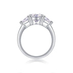 2-carat S925 Silver Diamond Wedding Ring.