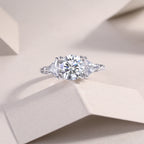 2-carat S925 Silver Diamond Wedding Ring.
