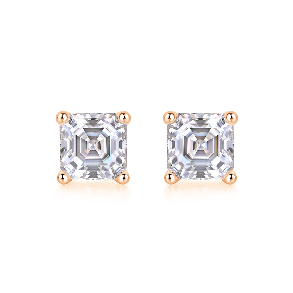 S925 Silver And Platinum-plated Stud Earrings,