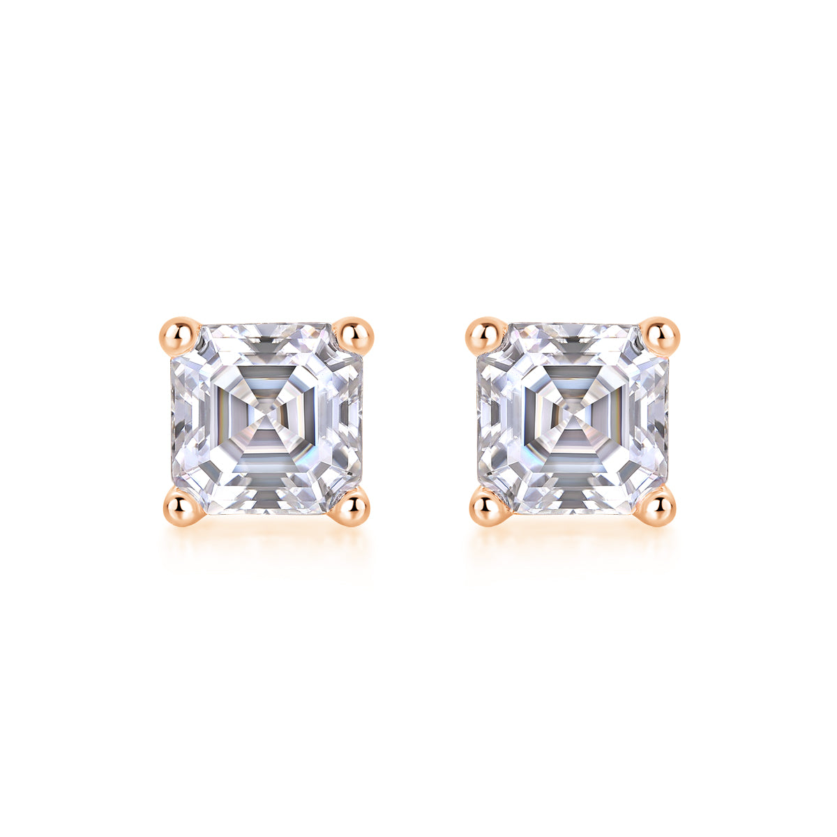 S925 Silver And Platinum-plated Stud Earrings,