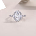 A Wedding Ring Set With  Moissanite S925 Silver