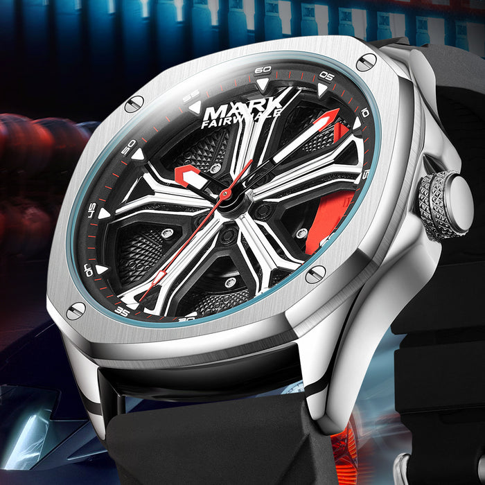Wheel Hub Caliper Waterproof Luminous Quartz Watch