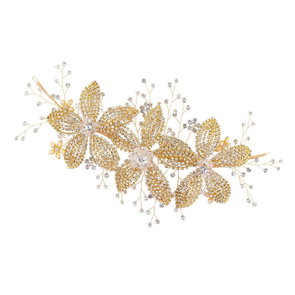 Flower Rhinestone  Bridal Wedding Hair Band