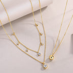 1-carat Luxury  Silver Pendant Necklace  S925 Silver
