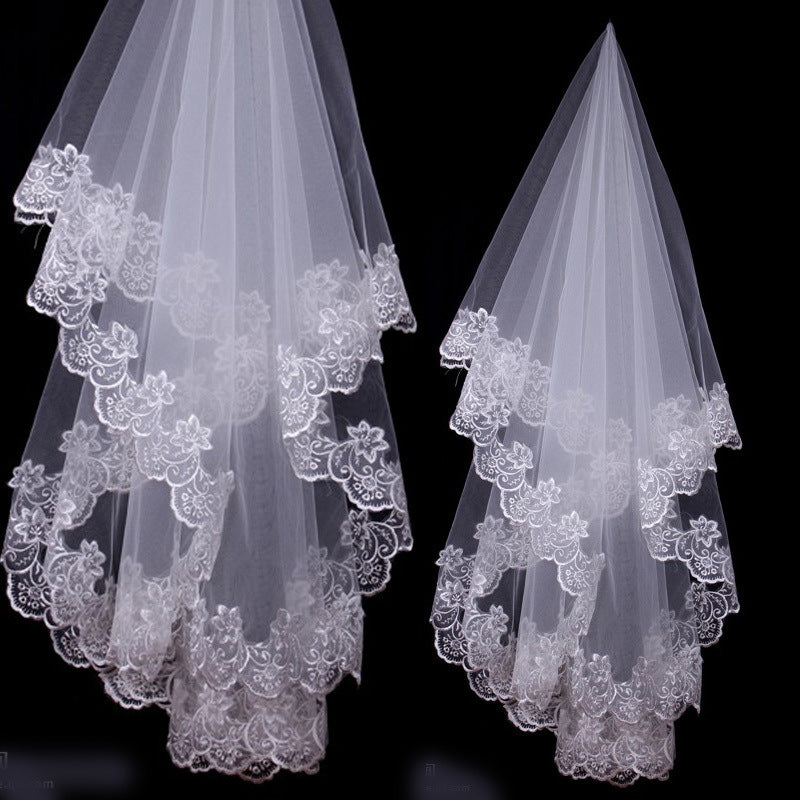 Bridal Veil Lace  Headdress Super Mori