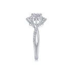Hidden Poetry - A Wedding Ring Set With 1-carat
