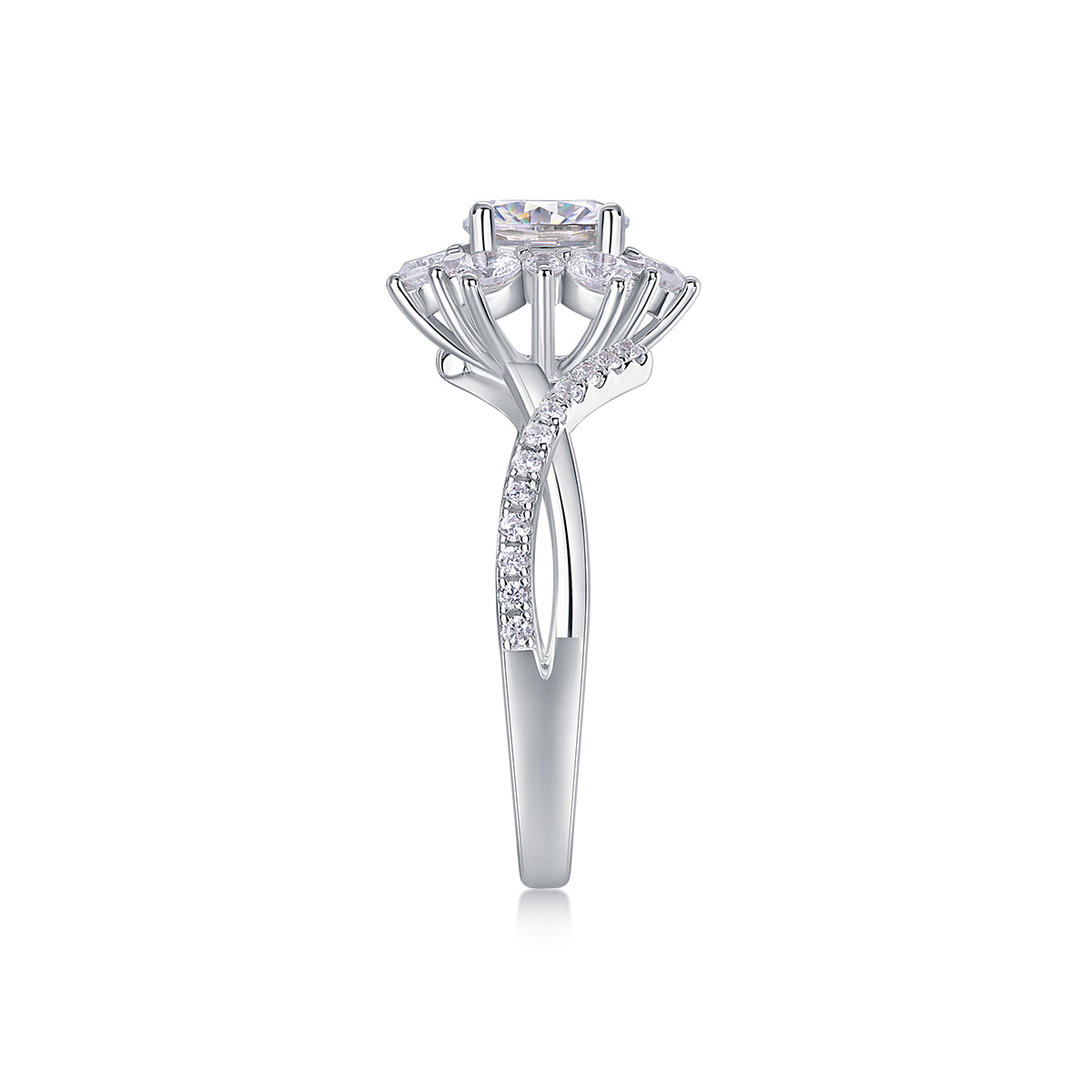 Hidden Poetry - A Wedding Ring Set With 1-carat