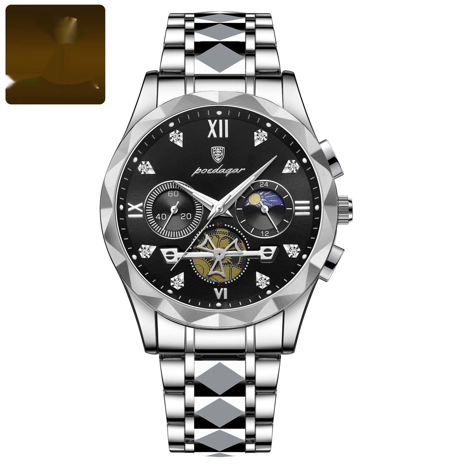 Mens Waterproof Multifunctional Watch