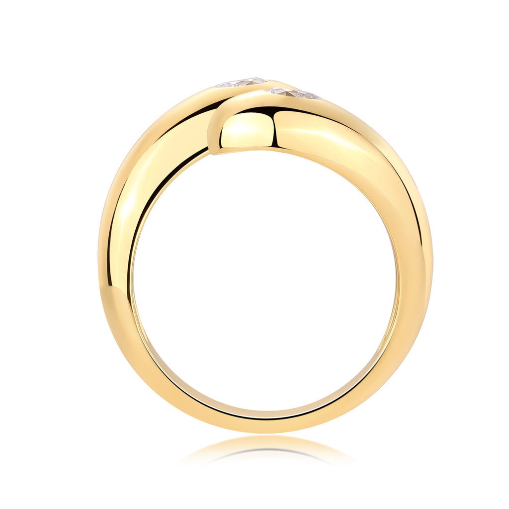 A Luxurious Jewelry Silver Ring Set