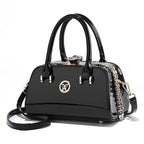 Shiny Leather Diamond-Embellished Womens Bag
