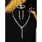 Necklace Earring Bracelet Four-piece Set
