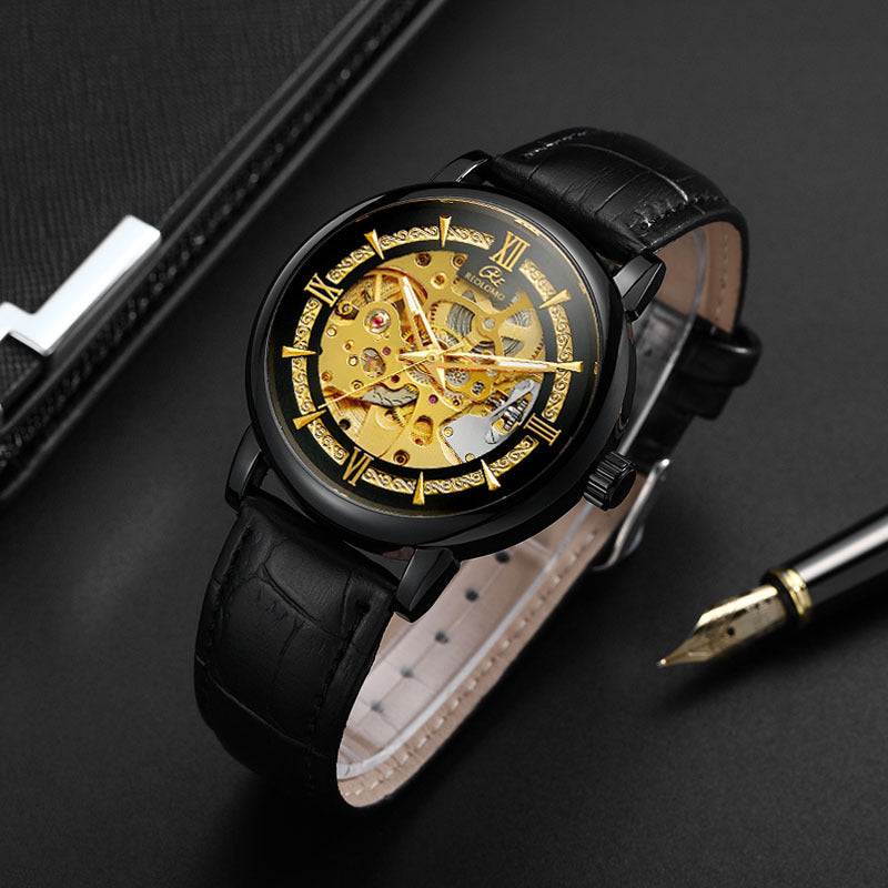 Mens Hollow-out Mechanical Watch