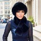 Winter Scarf And Mongolian Hat Plush Hat For Women