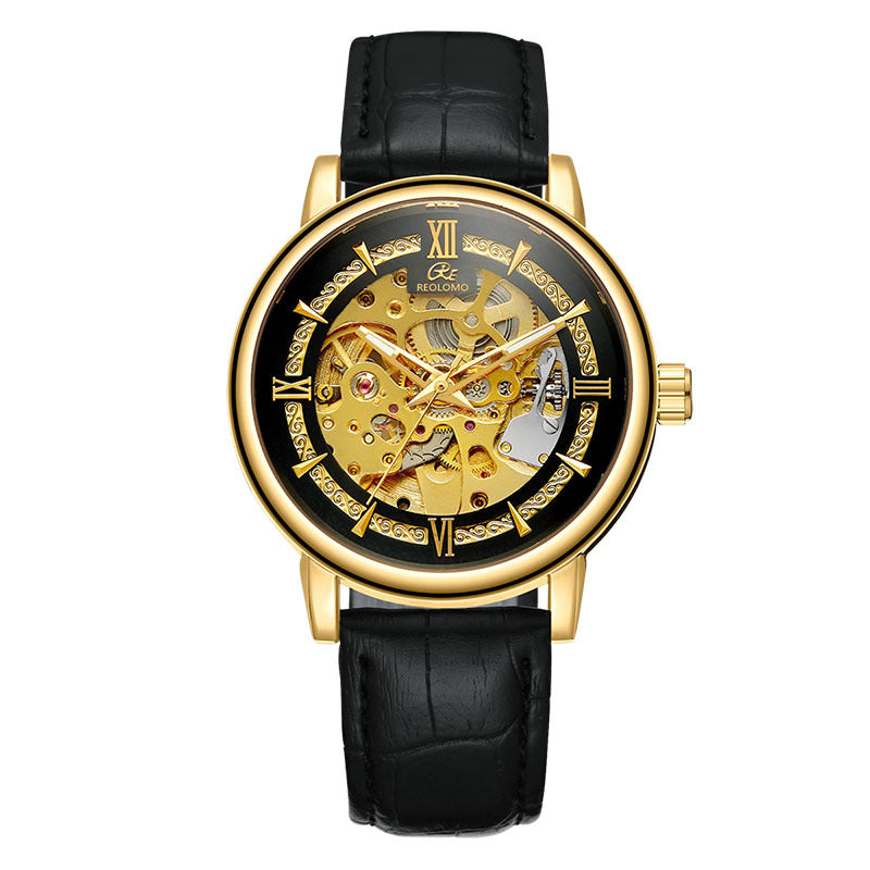 Mens Hollow-out Mechanical Watch