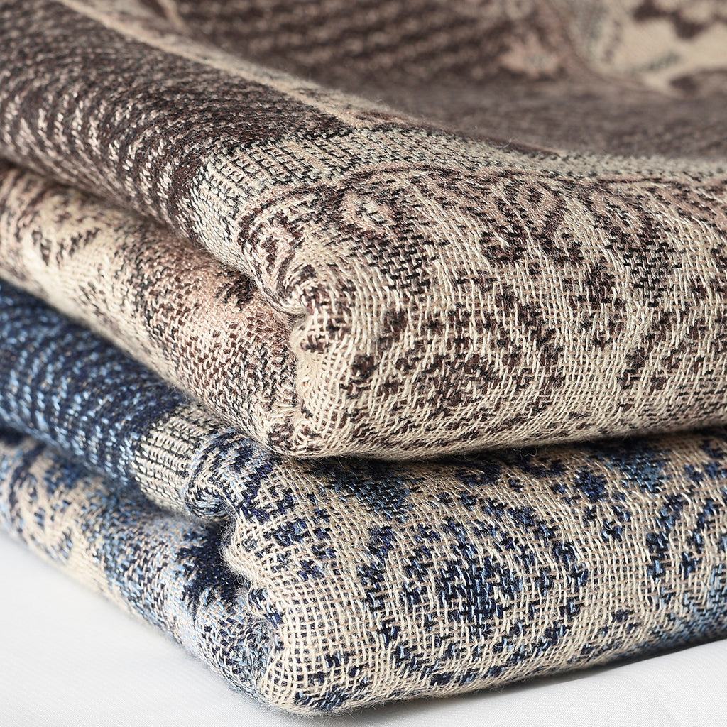 Men's Cotton Jacquard  Warm Scarf