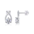 Stud Earrings Set With 1-carat Top-quality Moissanite S925