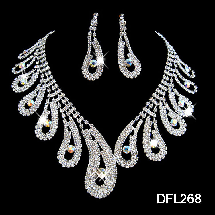Diamond Suit Set Big Chain Necklace Set
