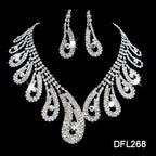 Diamond Suit Set Big Chain Necklace Set