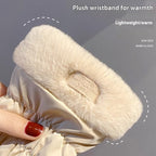 Women's Warm Korean-style Touch Screen Riding Gloves
