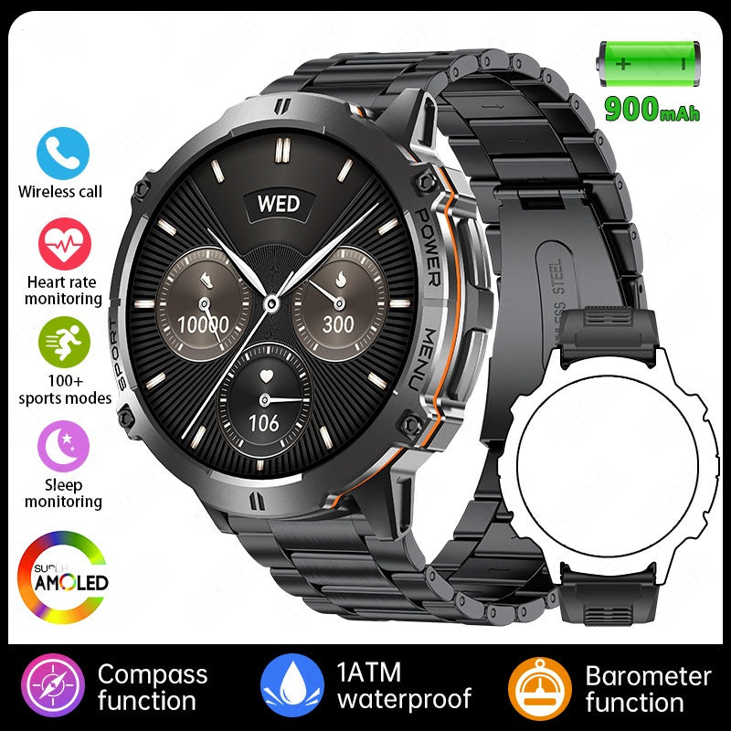 New X3 High-Definition Large-Screen Bluetooth Calling Health Monitoring