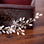 White Pearl Plate Hair Band Wedding
