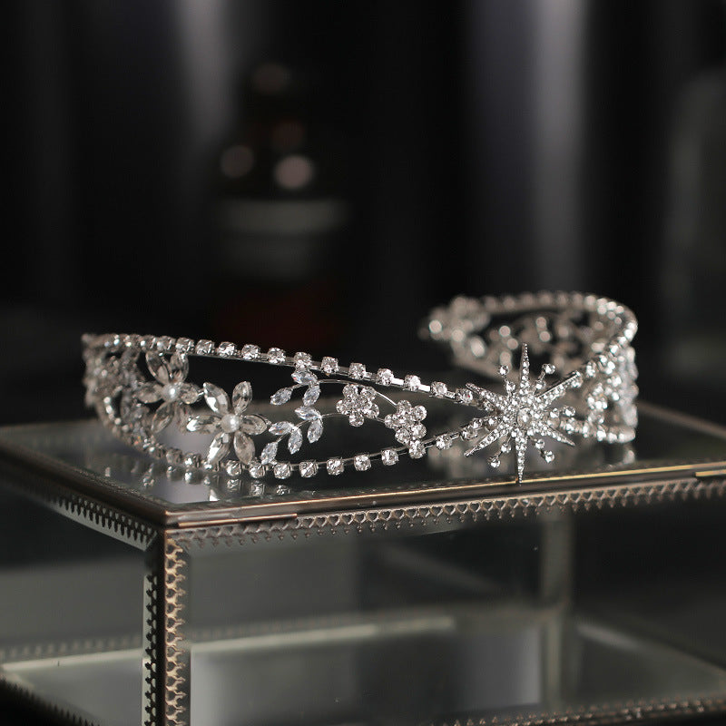 Bridal Crown Headdress Rhinestone Zircon